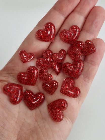 Resin Fine Glitter Mini Hearts Table Scatter