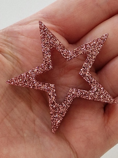 Resin Chunky Glitter Freestanding Stars