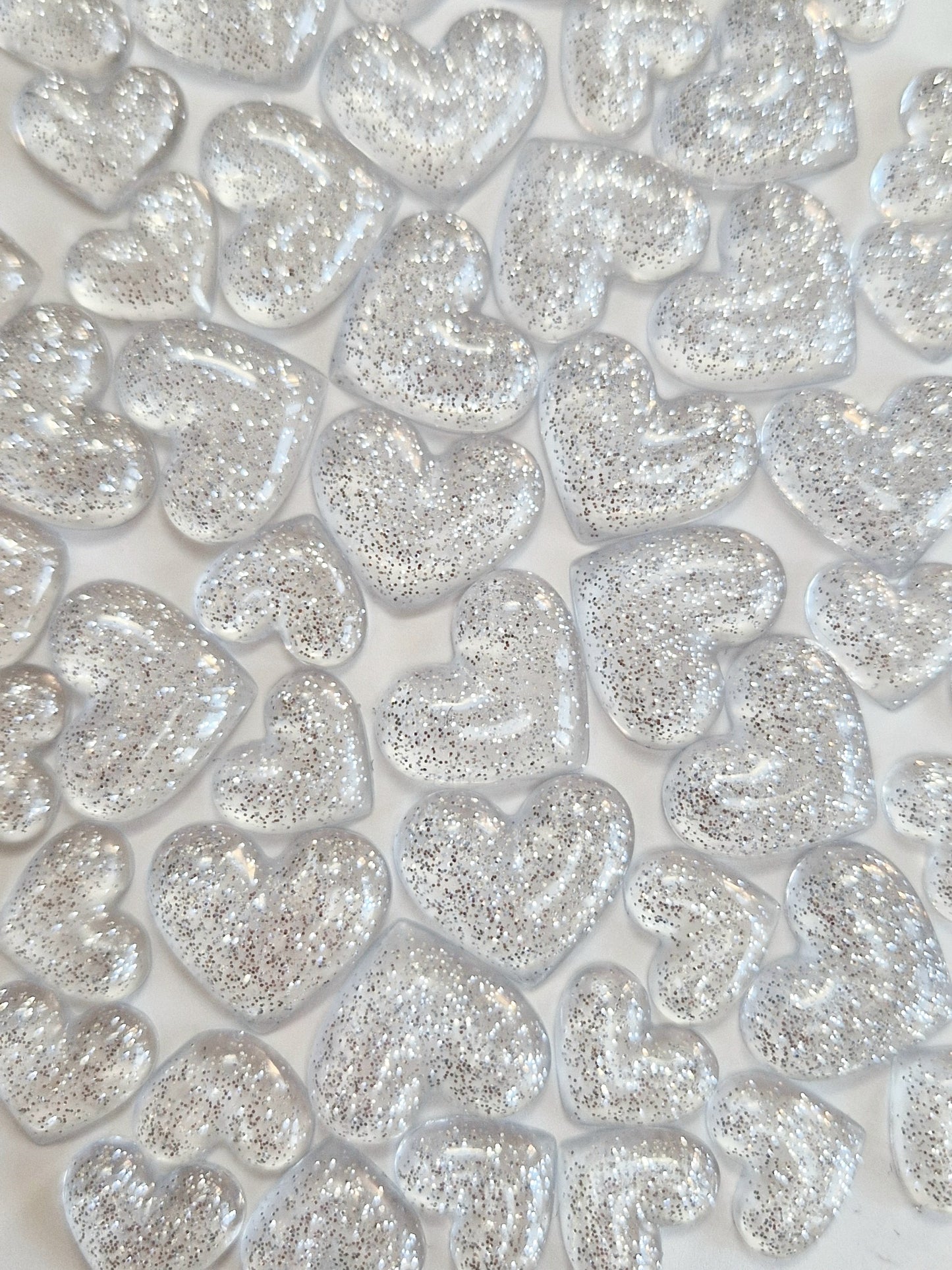 Resin Fine Glitter Mini Hearts Table Scatter
